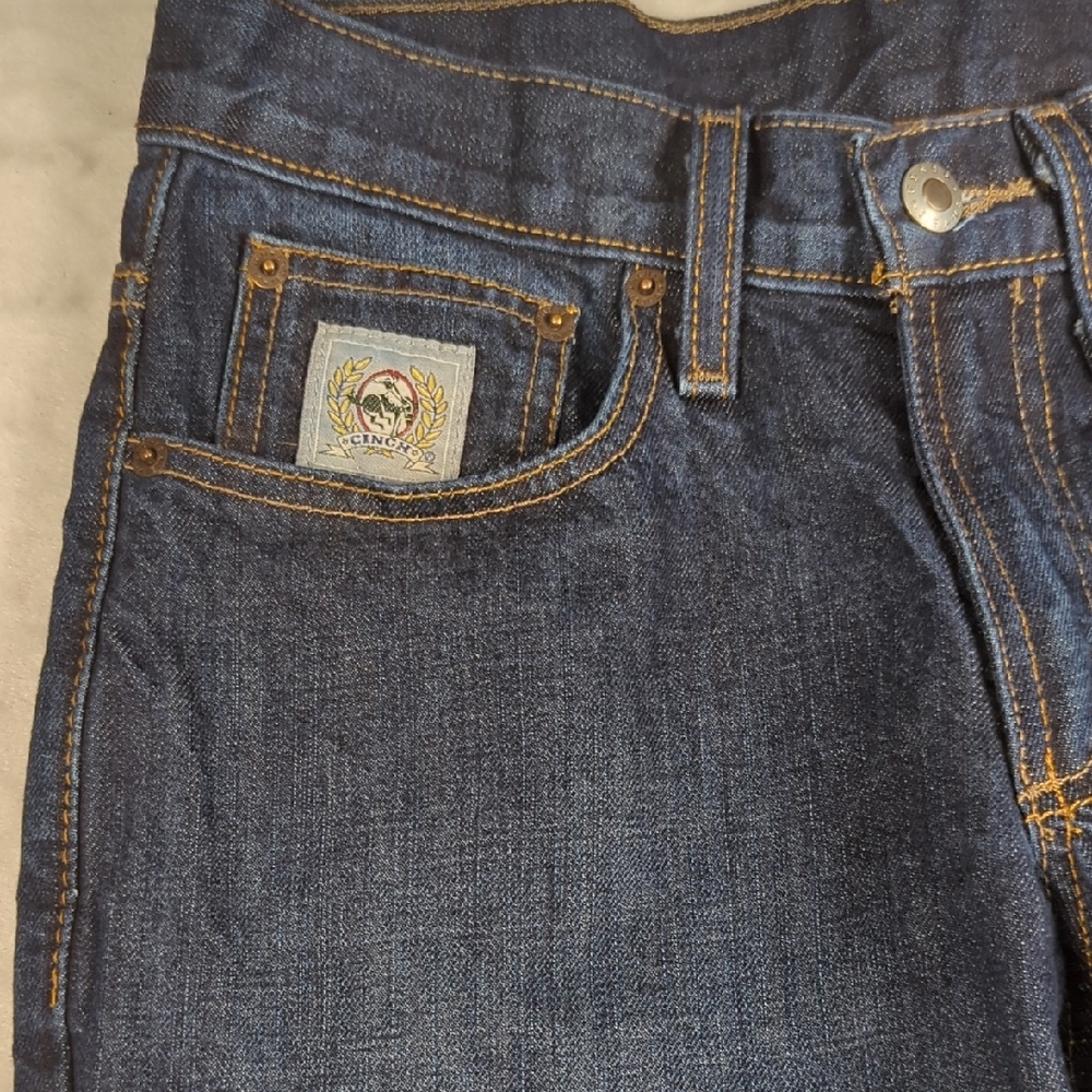 Cinch‎ Silver Label Slim Fit Dark Stone Bootcut Mens Jeans 27x38
